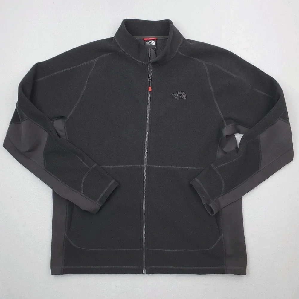 North‎ Face Jacket Mens Extra Large Gray Fleece Full Zip Outdoor Hiking Coat
